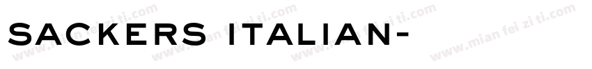 sackers italian字体转换